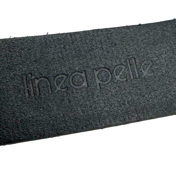 Linea Pelle Tooled Leather Belt with Eagle Belt Buckle - Picture 7 of 8